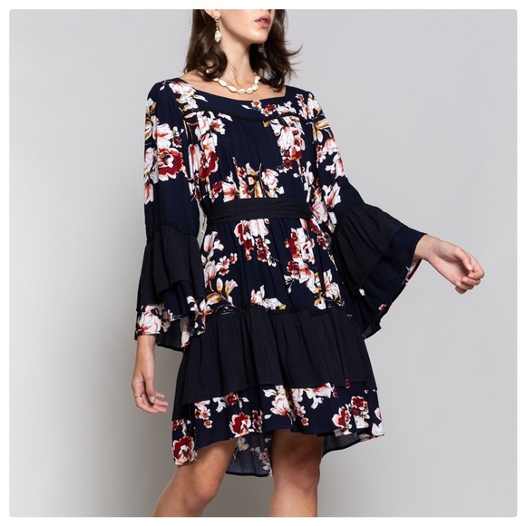 Blossom Flores Woven Bohemian Dress - Picture 8 of 10